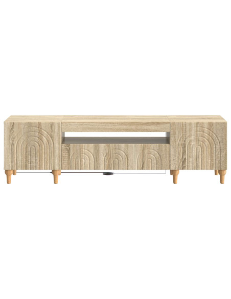 Mobile TV LED Rovere Sonoma Legno ingegnerizzato