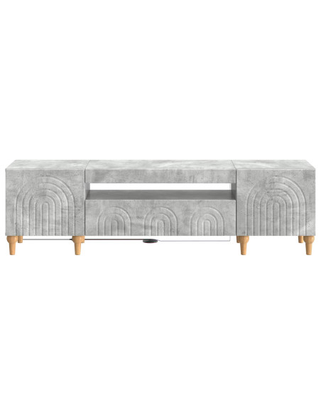 Mobile TV LED Grigio Cemento Legno ingegnerizzato