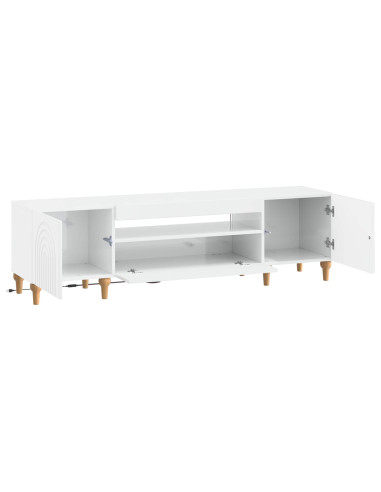 Mobile TV LED Bianco Lucido Legno ingegnerizzato