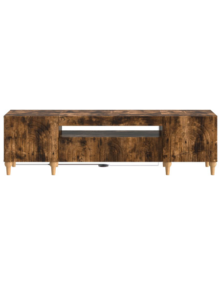 Mobile TV LED Rovere Fumo Legno ingegnerizzato
