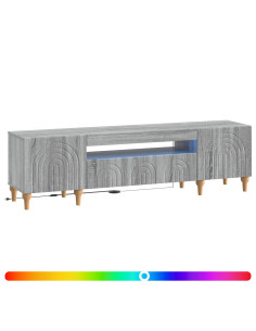 Mobile TV LED Sonoma grigio Legno ingegnerizzato 2