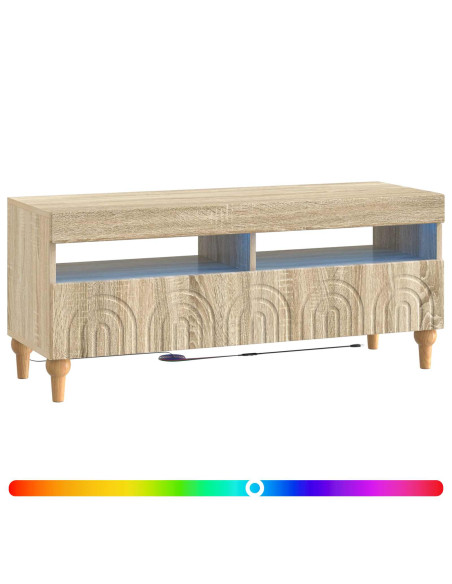 Mobile TV LED Rovere Sonoma Legno ingegnerizzato