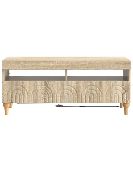 Mobile TV LED Rovere Sonoma Legno ingegnerizzato