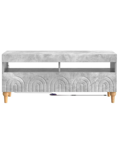 Mobile TV LED Grigio Cemento Legno ingegnerizzato