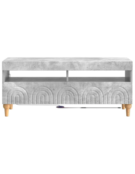 Mobile TV LED Grigio Cemento Legno ingegnerizzato