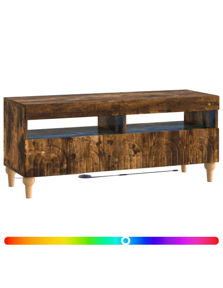 Mobile TV LED Rovere Fumo Legno ingegnerizzato