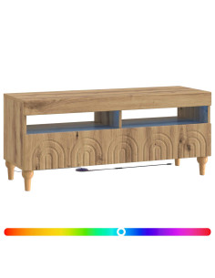 Mobile TV LED Rovere Artigianale Legno ingegnerizzato 2