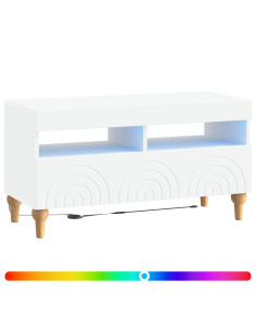 Mobile TV LED Bianco Legno ingegnerizzato 2