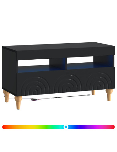 Mobile TV LED Nero Legno ingegnerizzato