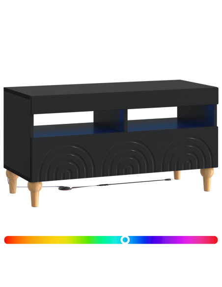 Mobile TV LED Nero Legno ingegnerizzato