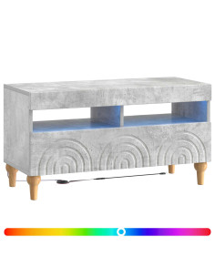 Mobile TV LED Grigio Cemento Legno ingegnerizzato 2