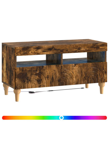 Mobile TV LED Rovere Fumo Legno ingegnerizzato