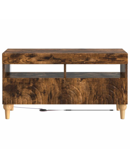 Mobile TV LED Rovere Fumo Legno ingegnerizzato