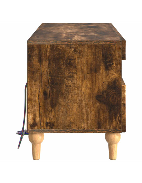 Mobile TV LED Rovere Fumo Legno ingegnerizzato