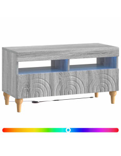 Mobile TV LED Sonoma grigio Legno ingegnerizzato 2