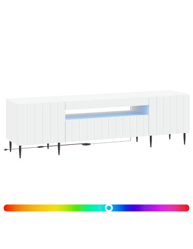 Mobile TV LED Bianco Legno ingegnerizzato