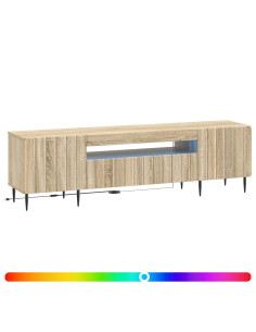 Mobile TV LED Rovere Sonoma Legno ingegnerizzato 2