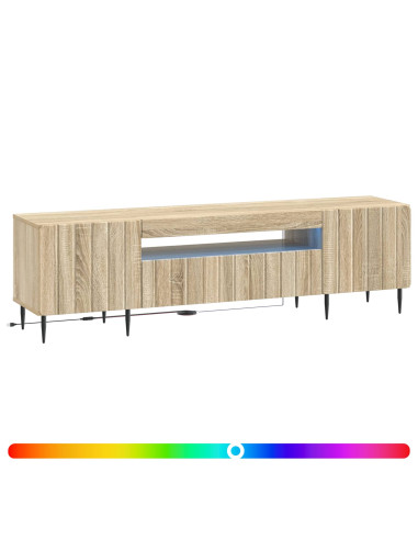 Mobile TV LED Rovere Sonoma Legno ingegnerizzato