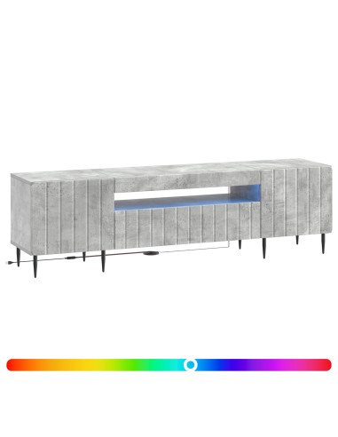 Mobile TV LED Grigio Cemento Legno ingegnerizzato