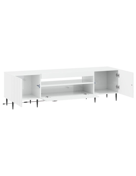 Mobile TV LED Bianco Lucido Legno ingegnerizzato