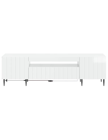 Mobile TV LED Bianco Lucido Legno ingegnerizzato