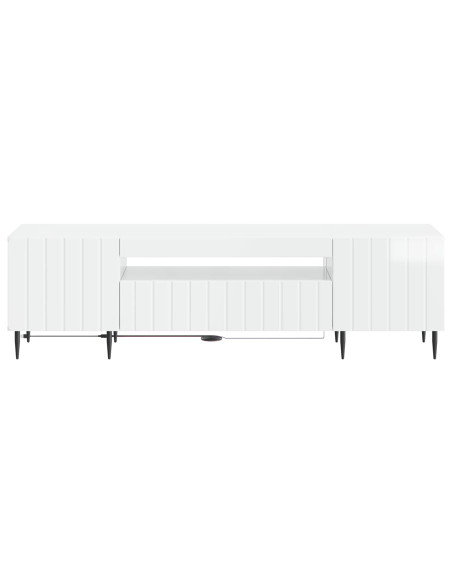 Mobile TV LED Bianco Lucido Legno ingegnerizzato