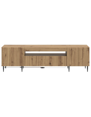 Mobile TV LED Rovere Artigianale Legno ingegnerizzato
