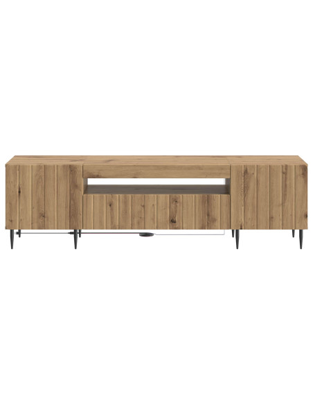 Mobile TV LED Rovere Artigianale Legno ingegnerizzato