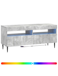 Mobile TV LED Grigio Cemento Legno ingegnerizzato 2
