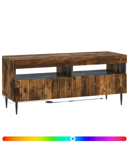 Mobile TV LED Rovere Fumo Legno ingegnerizzato