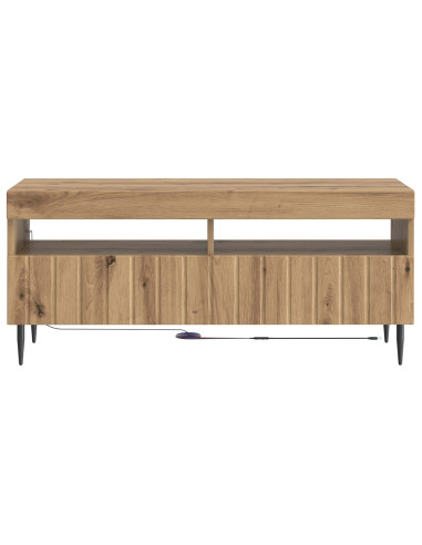 Mobile TV LED Rovere Artigianale Legno ingegnerizzato