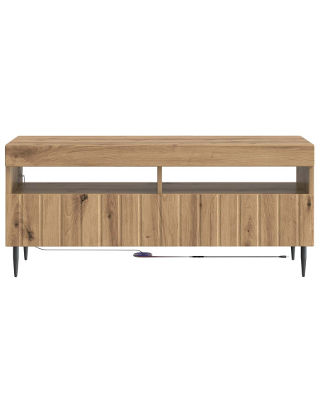 Mobile TV LED Rovere Artigianale Legno ingegnerizzato