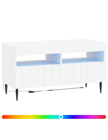 Mobile TV LED Bianco Legno ingegnerizzato