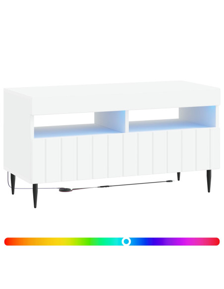 Mobile TV LED Bianco Legno ingegnerizzato