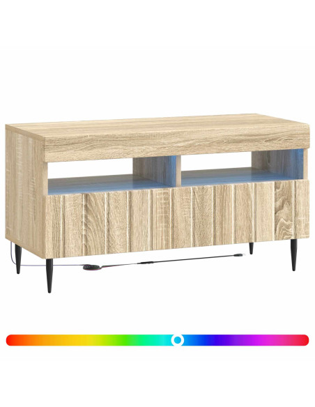 Mobile TV LED Rovere Sonoma Legno ingegnerizzato