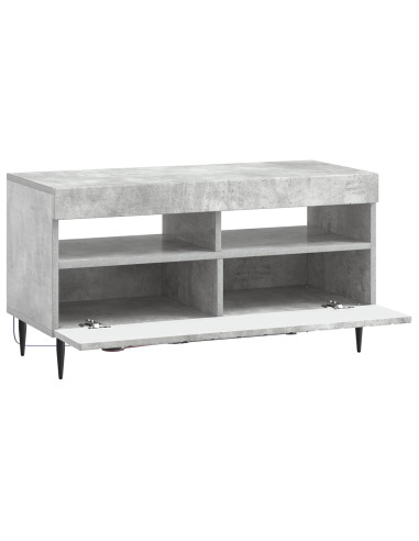 Mobile TV LED Grigio Cemento Legno ingegnerizzato