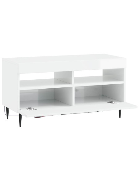 Mobile TV LED Bianco Lucido Legno ingegnerizzato