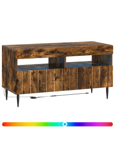 Mobile TV LED Rovere Fumo Legno ingegnerizzato 2