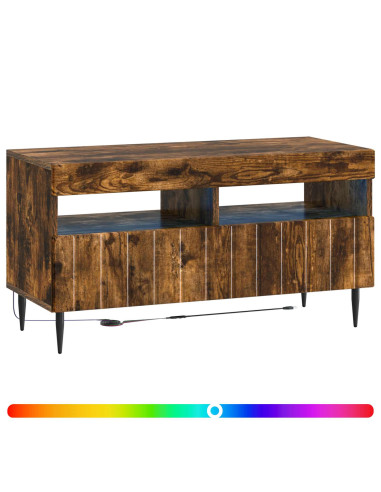 Mobile TV LED Rovere Fumo Legno ingegnerizzato