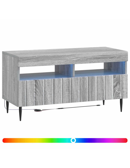 Mobile TV LED Sonoma grigio Legno ingegnerizzato