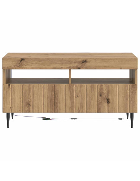 Mobile TV LED Rovere Artigianale Legno ingegnerizzato