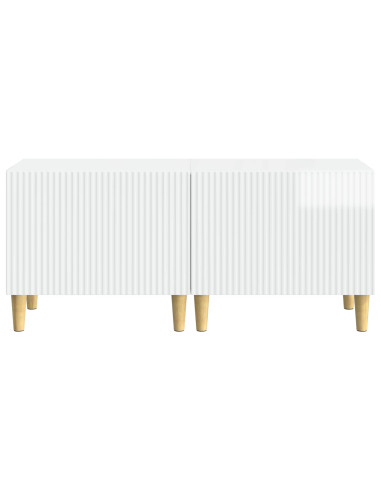 Mobile TV Bianco Lucido Legno ingegnerizzato