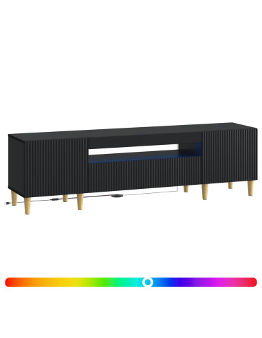 Mobile TV LED Nero Legno ingegnerizzato