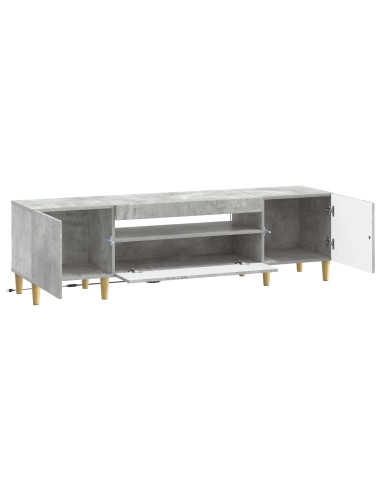 Mobile TV LED Grigio Cemento Legno ingegnerizzato