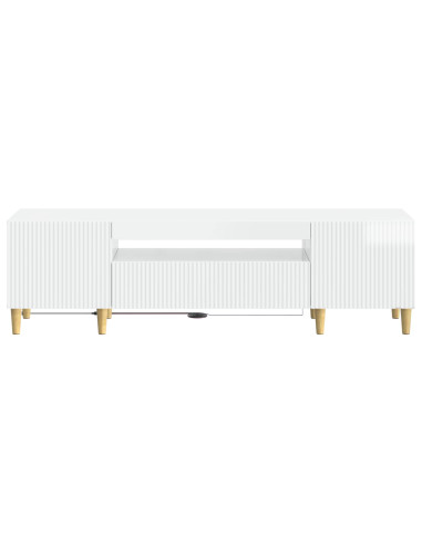 Mobile TV LED Bianco Lucido Legno ingegnerizzato
