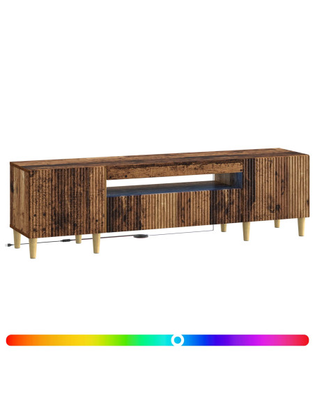 Mobile TV LED Legno antico Legno ingegnerizzato