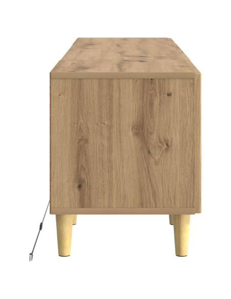 Mobile TV LED Rovere Artigianale Legno ingegnerizzato