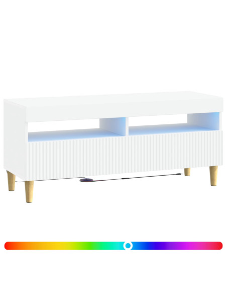 Mobile TV LED Bianco Legno ingegnerizzato