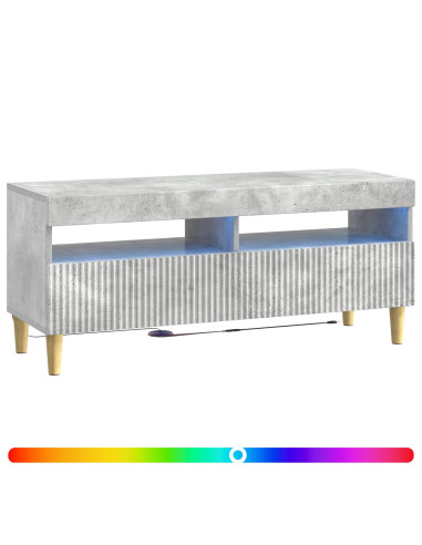 Mobile TV LED Grigio Cemento Legno ingegnerizzato