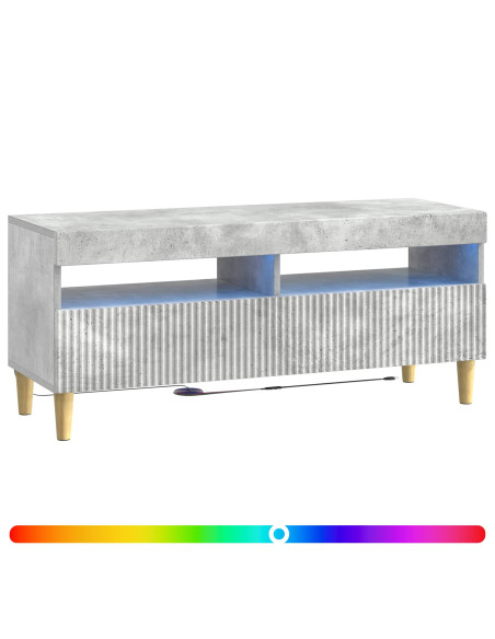 Mobile TV LED Grigio Cemento Legno ingegnerizzato